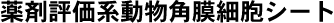 薬剤評価系動物角膜細胞シート